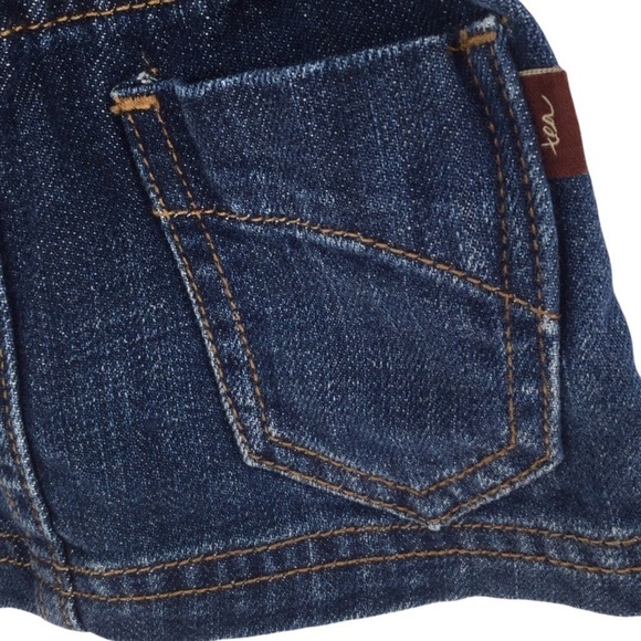 #08 Tea Collection Girls Denim Overall Dress - Picture 4 of 8